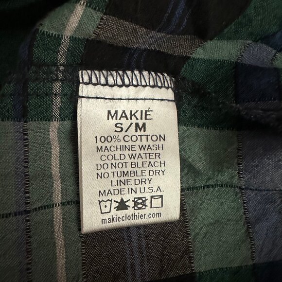 Makié size Small Plaid Top - Picture 3 of 3